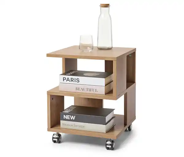 Bild 1 von Couchtisch in Holzoptik auf Rollen