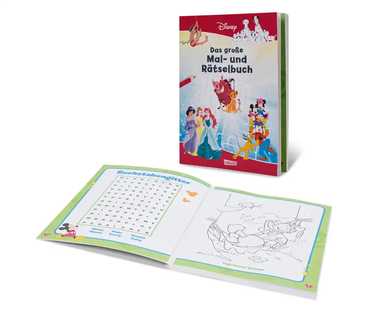 Bild 1 von Buch »Disney – das große Mal- und Rätselbuch«