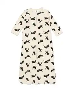 Takkie und Siepie Babyschlafsack mit abnehmbaren Ärmeln, Baumwolle eierschalenfarben