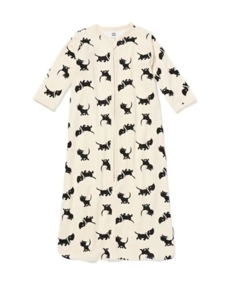 Bild 1 von Takkie und Siepie Babyschlafsack mit abnehmbaren Ärmeln, Baumwolle eierschalenfarben