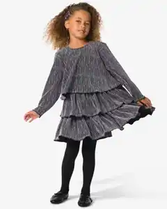 Kinderkleid mit Rüschen schwarz