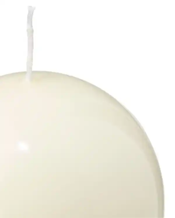 Bild 2 von Kugelkerze ⌀ 10 x 10 cm, Elfenbein