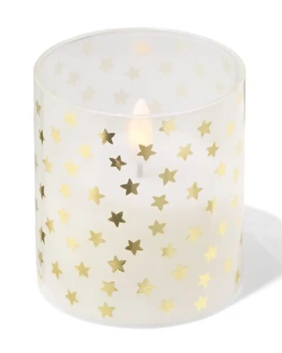 Bild 3 von LED, Windlicht, 7,5 × 8 × 7,5 cm, Stern