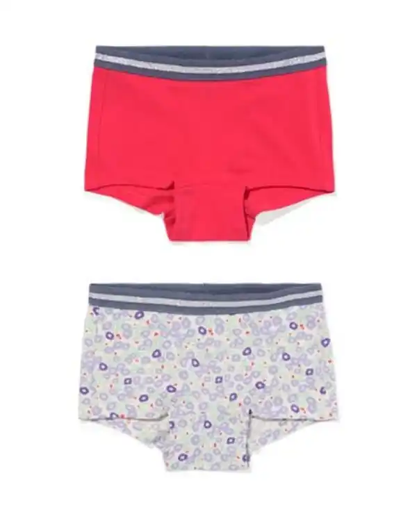 Bild 1 von Kinder-Boxershorts Blumen – 2 Stück rosa
