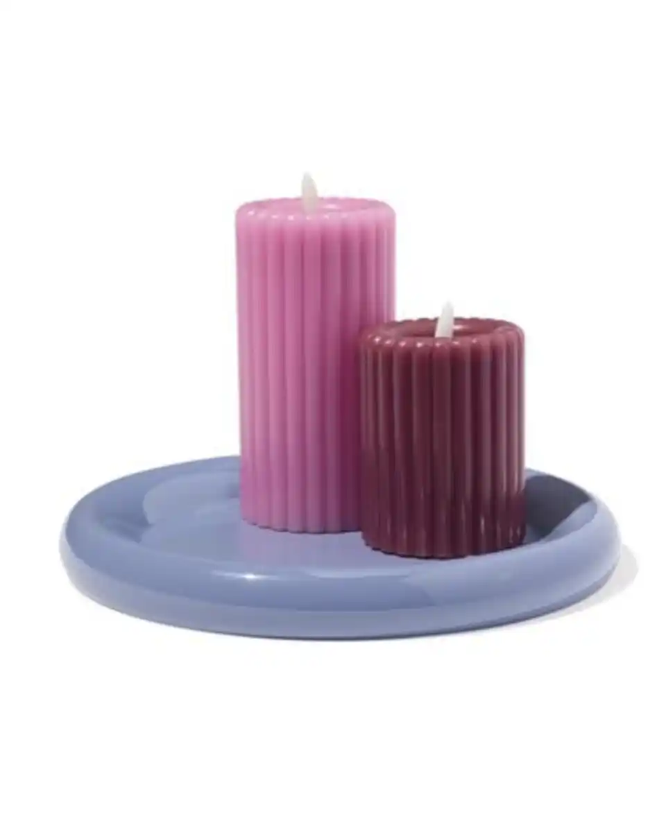 Bild 2 von Kerzenuntersetzer, ⌀20 cm, Metall graublau