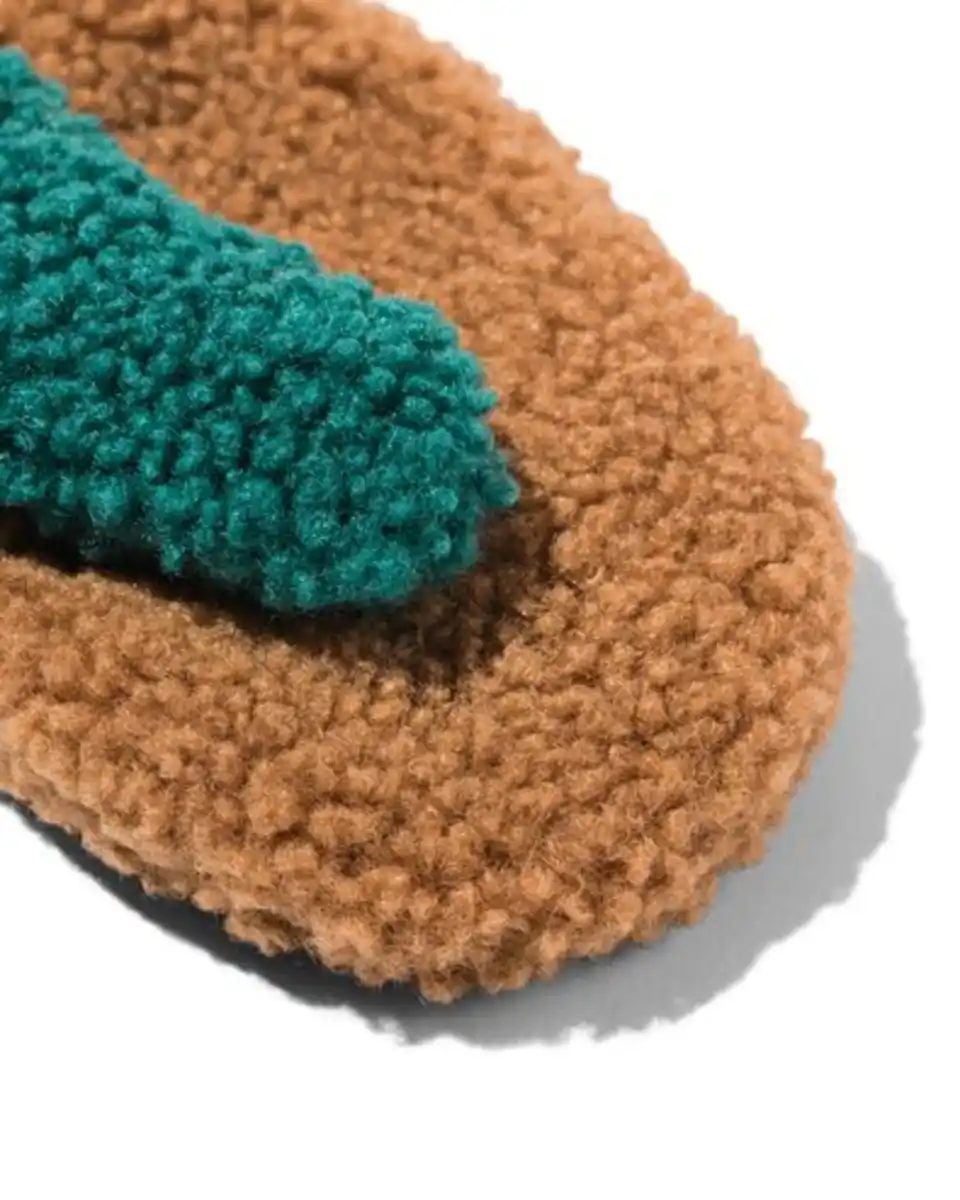 Bild 3 von Kinderfäustlinge Teddystoff, braun bunt