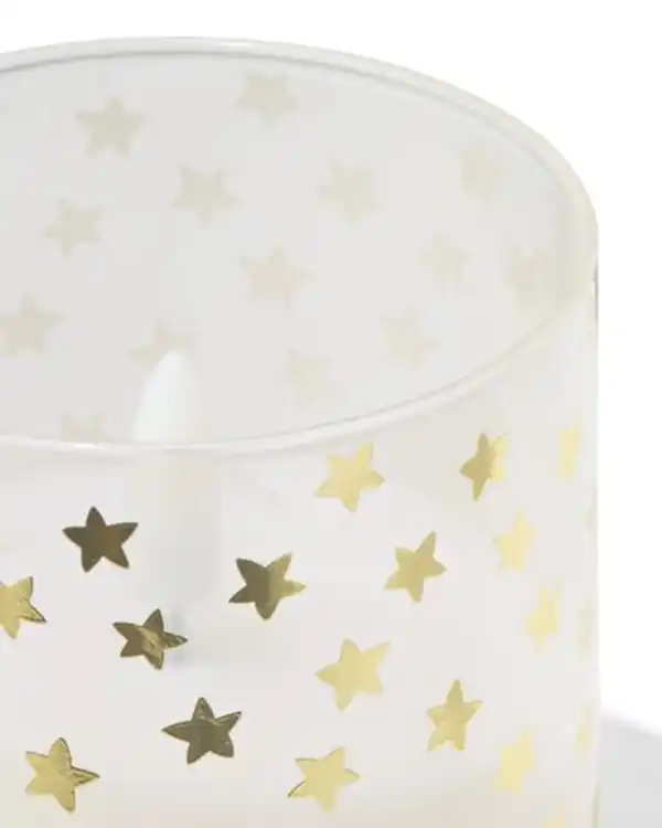 Bild 2 von LED, Windlicht, 7,5 × 8 × 7,5 cm, Stern