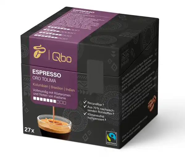 Bild 1 von Qbo Espresso ORO TOLIMA - 27 Kapseln