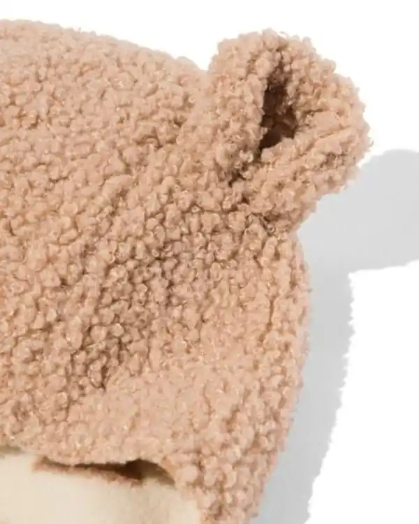 Bild 3 von Babymütze Teddy mit Ohren beige