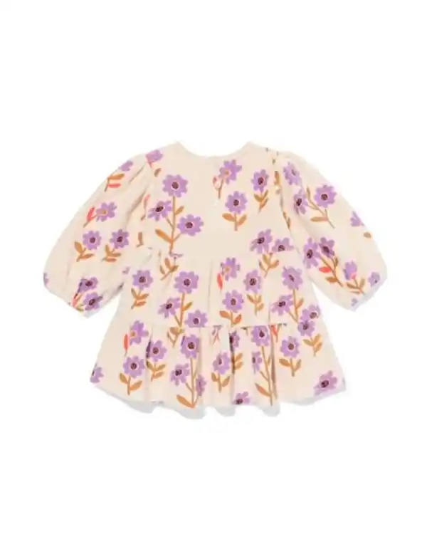 Bild 2 von Kinderkleid mit Blumen ecru