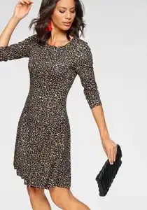 Laura Scott Jerseykleid sportlich-feminines Kleid, knielang, mit floralem Allovermuster