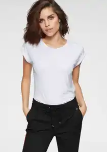 Tamaris T-Shirt mit Rundhalsausschnitt und überschnittenen Ärmeln