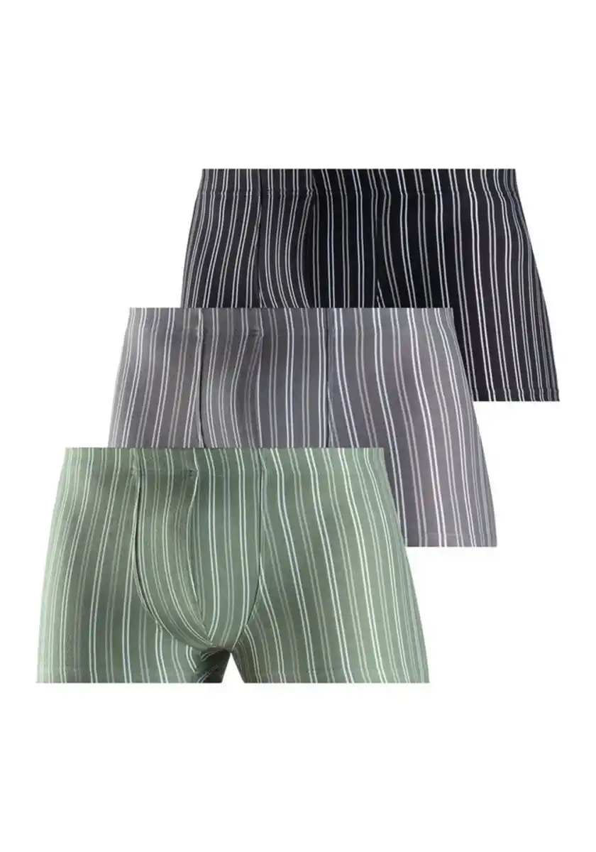 Bild 1 von le jogger® Boxer Boxershorts für Herren (Packung, 3-St) mit garngefärbten Streifen