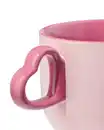 Bild 2 von Becher, 480 ml, Keramik mit herzförmigem Henkel, lila