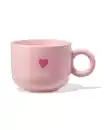 Bild 1 von Tasse, 480 ml, Keramik, Herzen, „Love“, rosa