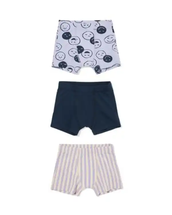 Bild 1 von Kinder-Boxershorts Gesichter – 3 Stück lila