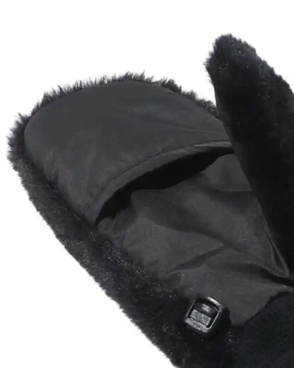 Bild 3 von Damenfäustlinge aus Kunstpelz, schwarz schwarz