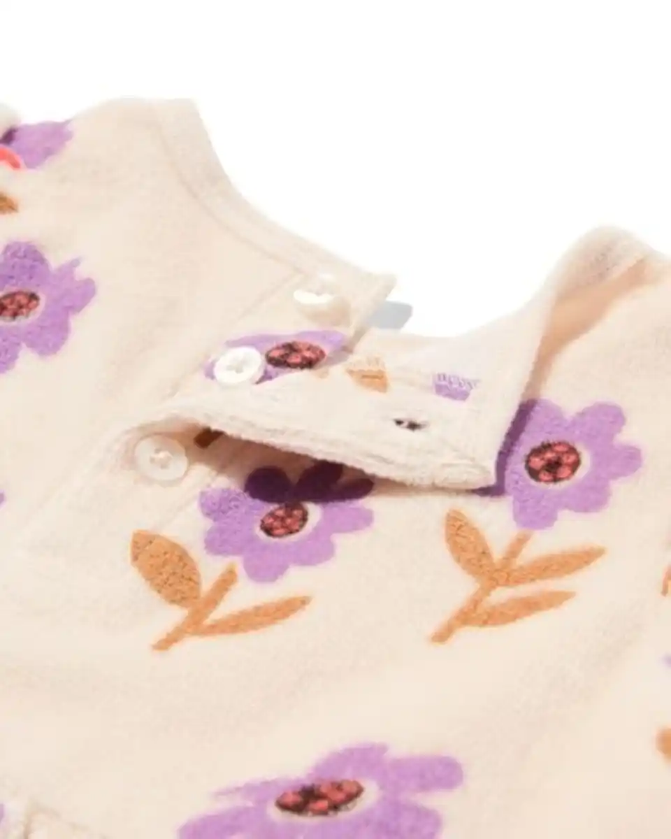 Bild 4 von Kinderkleid mit Blumen ecru