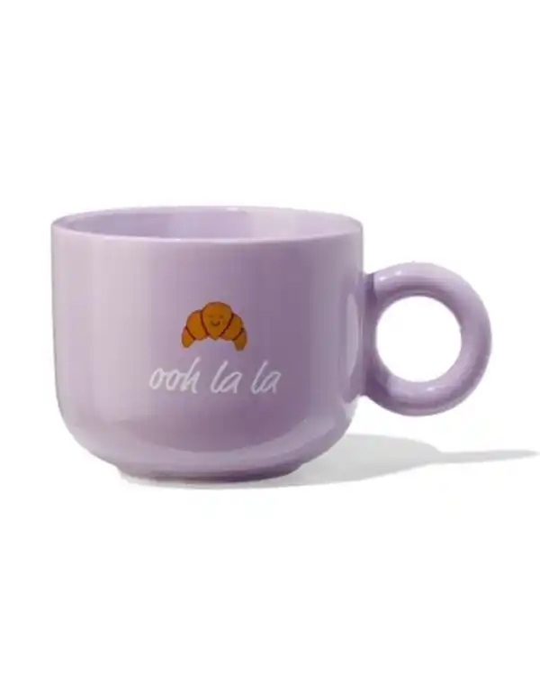 Bild 1 von Tasse, 480 ml, Croissant, „Ooh la la“, lila
