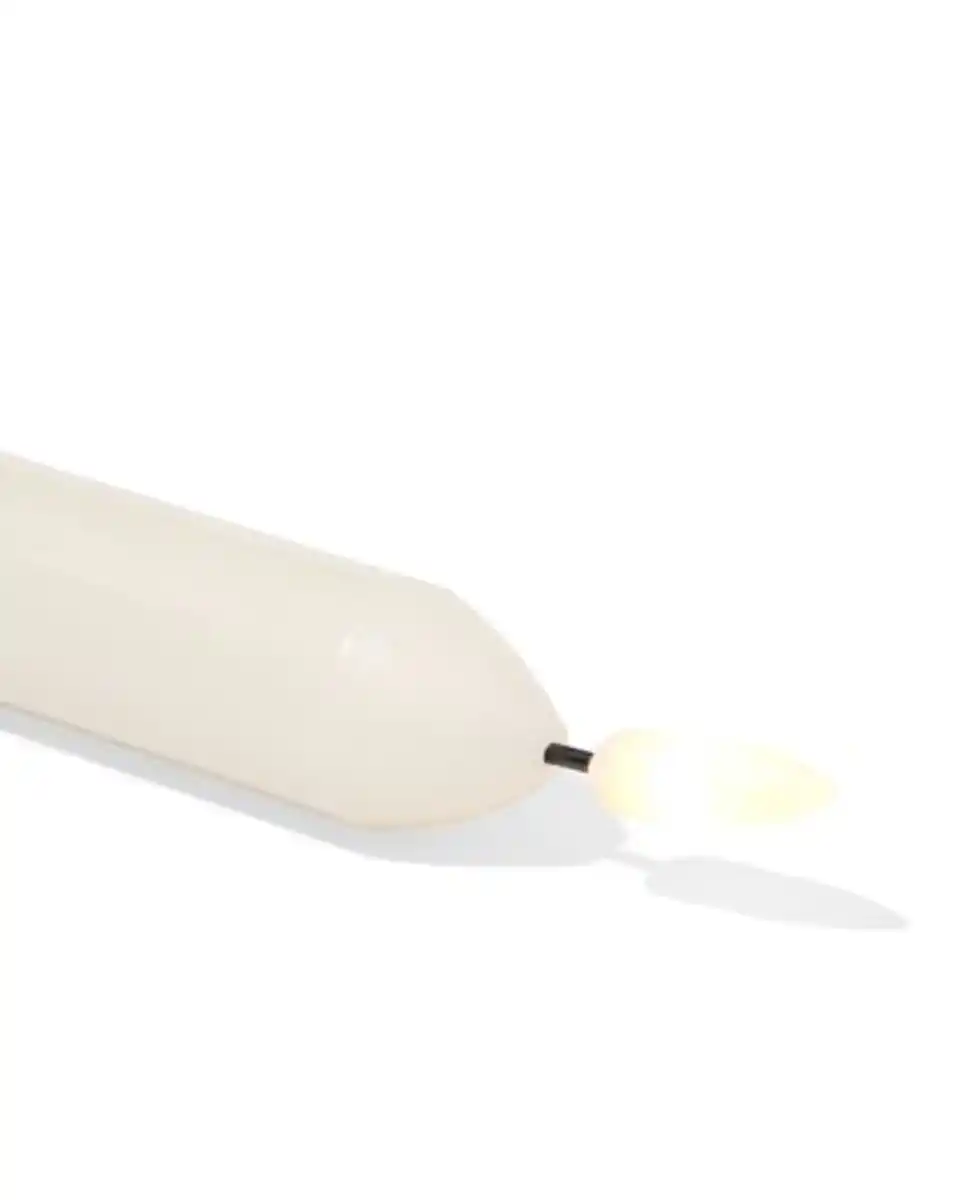 Bild 2 von LED-Haushaltskerze, Ø 2,3 × 20 cm, Elfenbein
