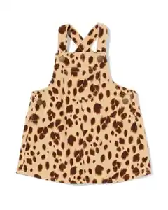 Babykleid mit Leopard sandfarben