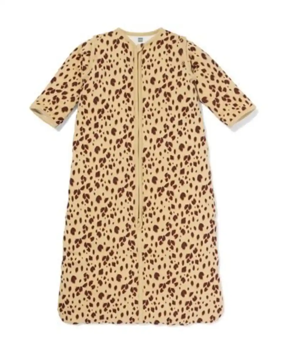 Bild 1 von Schlafsack mit abnehmbaren Ärmeln aus Baumwolle, 3,0 TOG, Leopard braun