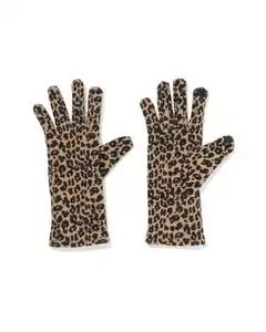 Damenhandschuhe mit Touchscreen-Fingerspitze, Leopardenmuster bunt1