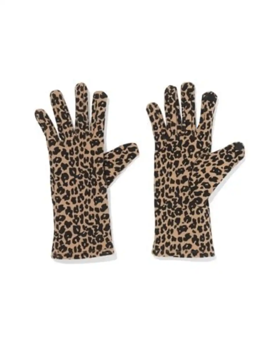 Bild 1 von Damenhandschuhe mit Touchscreen-Fingerspitze, Leopardenmuster bunt1
