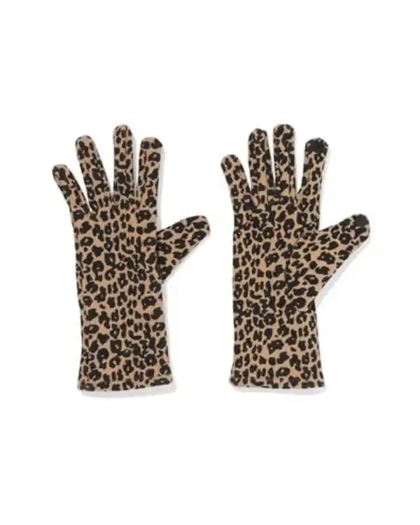 Bild 1 von Damenhandschuhe mit Touchscreen-Fingerspitze, Leopardenmuster bunt1