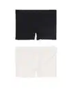 Bild 4 von Kinder-Boxershorts nahtlos gerippt – 2 Stück schwarz/weiß