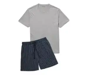 Shorty-Pyjama-Set, grau