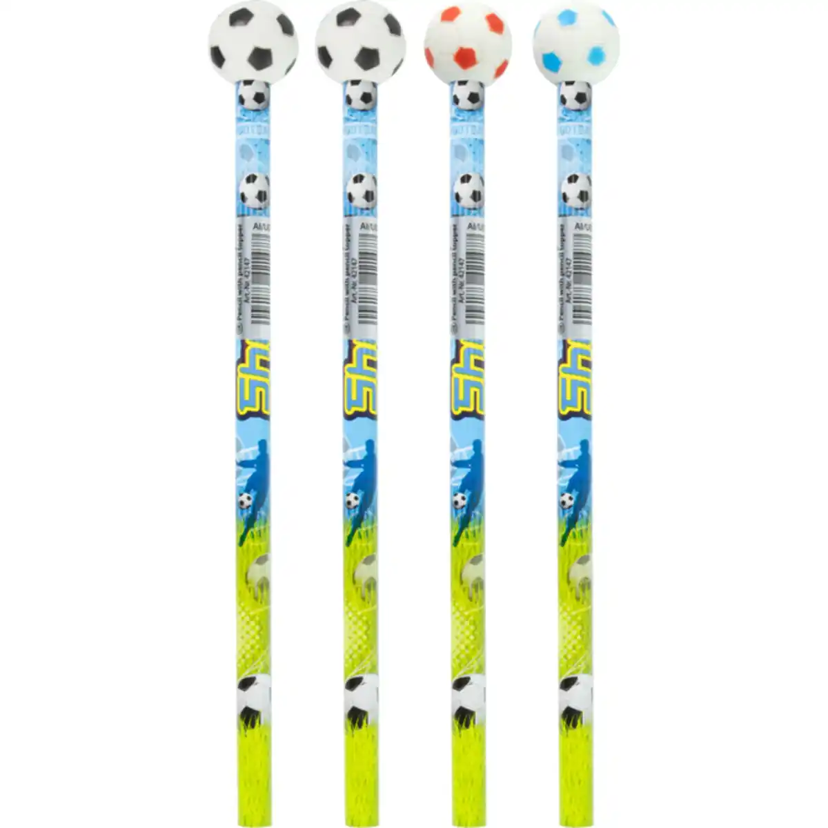 Bild 1 von Bleistift - Fu&#223;ball - mit Radiergummi - 1 St&#252;ck