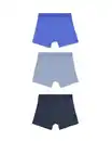 Bild 2 von Kinder-Boxershorts, unifarben – 3 Stück blau