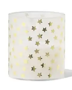 LED, Windlicht, 7,5 × 8 × 7,5 cm, Stern