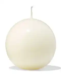 Kugelkerze ⌀ 7 x 7 cm, Elfenbein