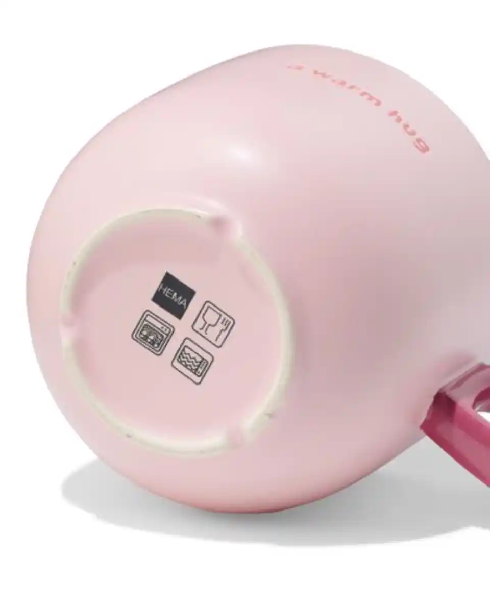 Bild 3 von Becher, 480 ml, Keramik mit herzförmigem Henkel, lila