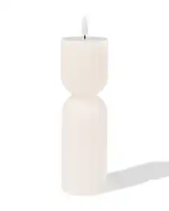 LED-Formkerze, ⌀ 6,2 x 23 cm, Diabolo, Elfenbein