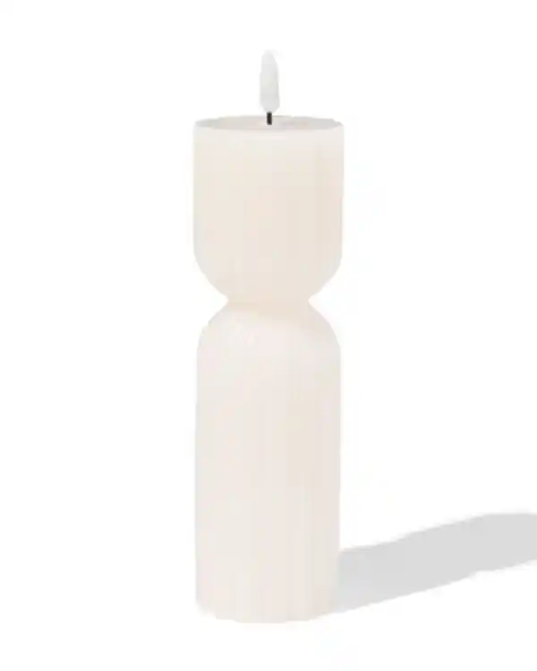 Bild 1 von LED-Formkerze, ⌀ 6,2 x 23 cm, Diabolo, Elfenbein