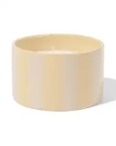 Duftkerze, ⌀11 x 7 cm, Keramik, Orange-Zedernholz