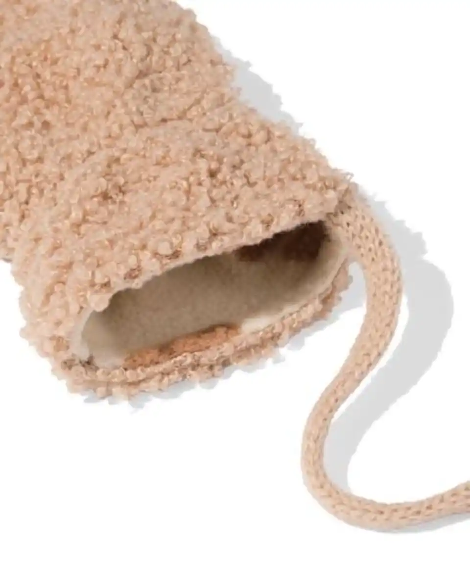 Bild 2 von Babyfäustlinge aus Teddystoff beige