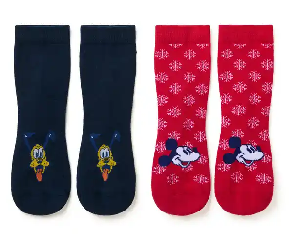 Bild 1 von 2 Paar Kinder-Antirutsch-Socken »Mickey and Friends«