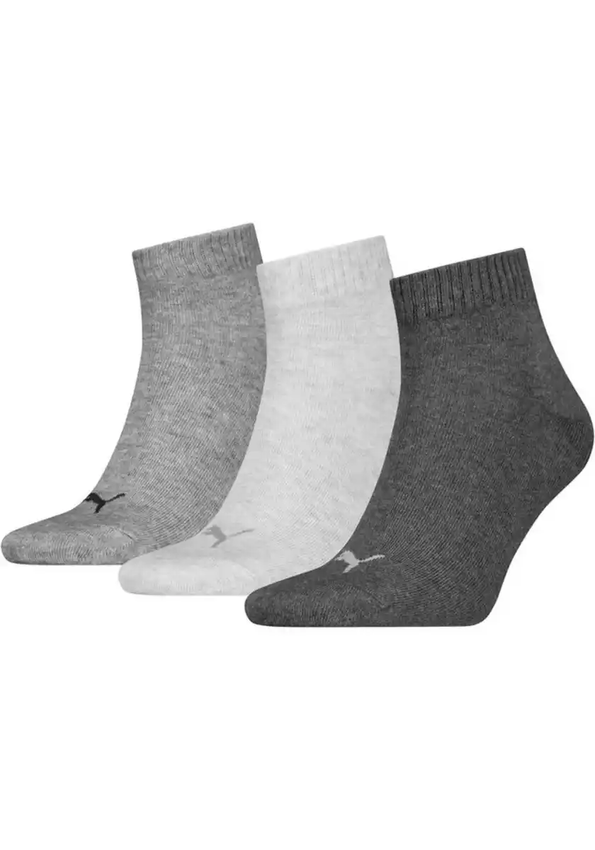 Bild 1 von PUMA Kurzsocken PUMA UNISEX QUARTER PLAIN 3P (3-Paar, 3 Paar) Atmungsaktiv, Rippenbündchen, weiche Baumwollmischung