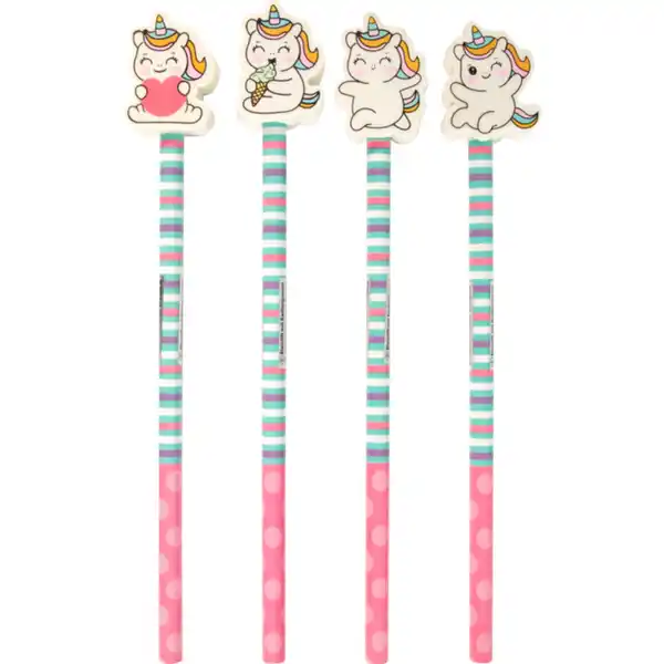 Bild 1 von Bleistift - Einhorn - mit Radiergummi - 1 St&#252;ck