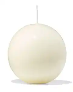 Kugelkerze ⌀ 10 x 10 cm, Elfenbein