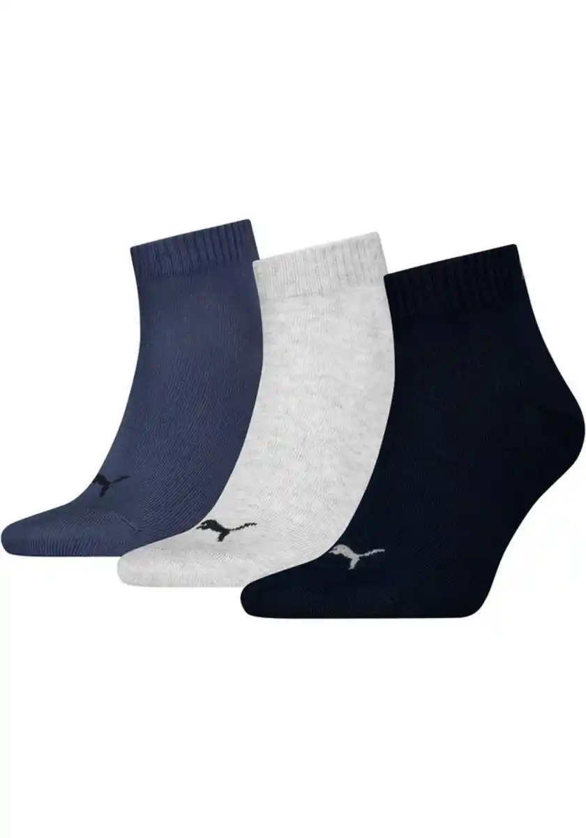 Bild 1 von PUMA Kurzsocken PUMA UNISEX QUARTER PLAIN 3P (3-Paar, 3 Paar) Atmungsaktiv, Rippenbündchen, weiche Baumwollmischung