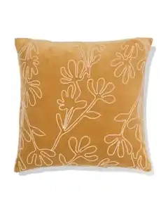 Kissenbezug 50 × 50 cm Velours Blume Beige