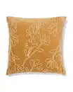 Bild 1 von Kissenbezug 50 × 50 cm Velours Blume Beige