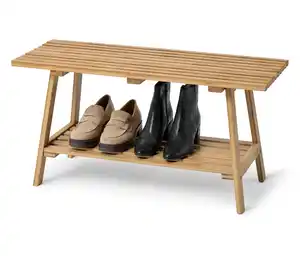 Bank »HOLT« aus Bambus mit Lamellenelementen