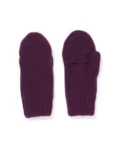 Damenfäustlinge dunkelviolett violett