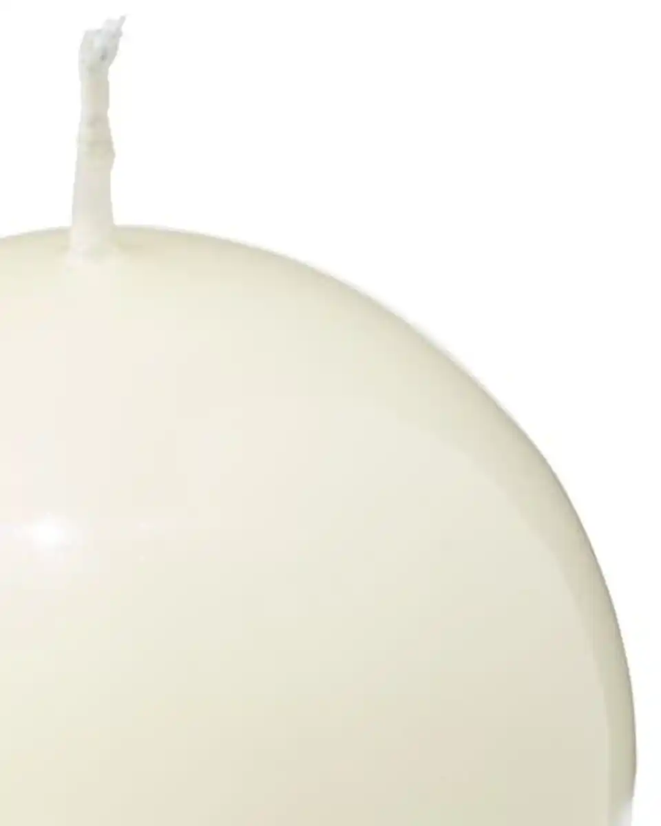 Bild 2 von Kugelkerze ⌀ 7 x 7 cm, Elfenbein